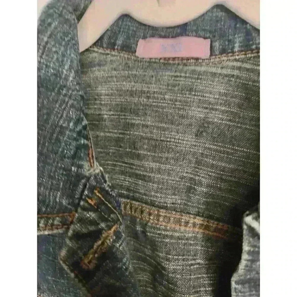 XXI Denim Jacket Blue Jean Size S Metal Button Front - Picture 2 of 4
